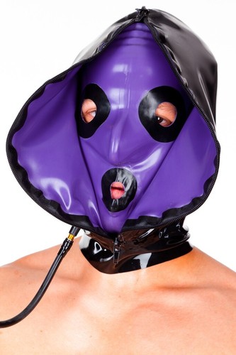 Latex maske für - für, und
