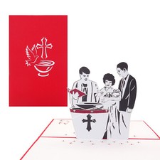 Pop Up Karte zur Taufe - 3D