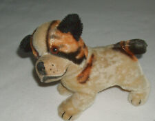 STEIFF Hund Bulldogge " Bully " Mohairplüsch -  17 cm lang