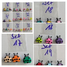 🌟🌈 3/ 4er Set Schuh-Charm Smiley 😃 Papagei 🦜 Käfer 🍀 Vielfalt 🌈 –z.Auswahl