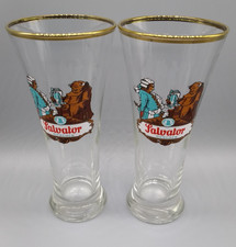 Salvator München Biergläser 2St, Goldrand Germany