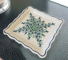 Original Bunzlauer Keramik Speiseplatte Teller 24 cm Wurstplatte Speiseteller