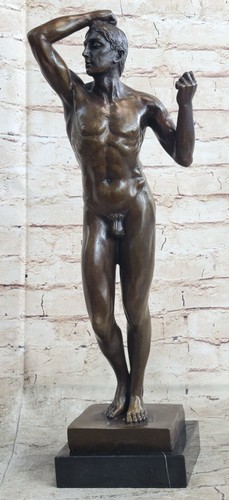 Nackter abstrakter mann - abstrakter, bronze