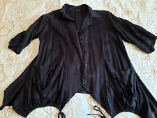 Damen  Leinen Übergangsjacke Clin d'Oeil Paris Gr. 48/50 schwarz w.Neu NP 99,99