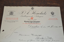 Firmenschreiben 1915 J. A. Henckels Zwillingswerk Solingen Niederlage Dresden
