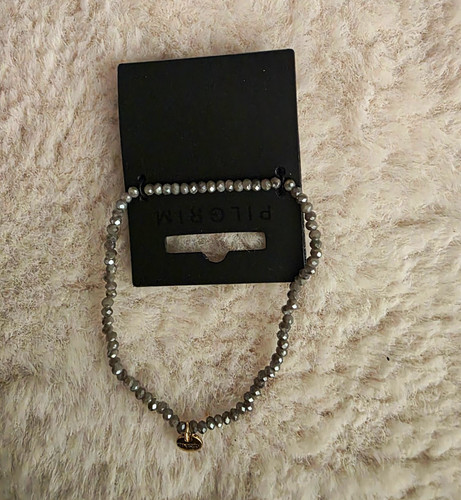 Pilgrim armband grau mit - pilgrim,