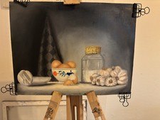 Painted on canvas, Size 24 × 32 cm, previously purchased from a German gallery