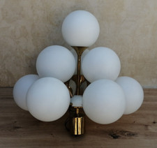 Deckenleuchte 70er Space Age Sputnik Lampe Opalglas Ufo