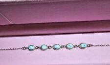 Larimar Armband Edelstein 925 Silber massiv