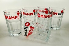 6 Mampe Schnapsmanufaktur Berlin Mojitoglas 0,3l Caipirinha Cocktail Gläser 1990