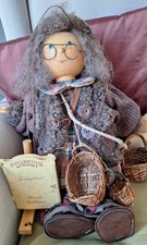 Holzmarionette Ursula Gehrmann "Korbmacherin" mit Zertifikat