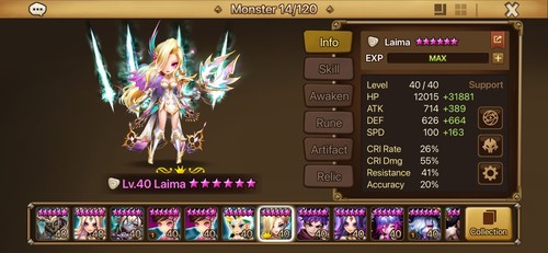 Summoners war account 14ld5 - summoners,