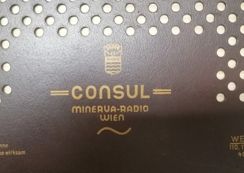 Röhrenradio rückwand minerva - rückwand,