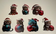 7 Katzen Christbaum Amhänger
