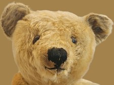 Seltener antiker STEIFF Original Teddy / Teddybär mit Vorkriegs - Knopf, 40 cm