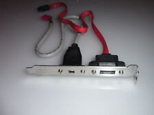 E-SATA FireWire 400 Blende Bracket Adapter Erweiterung Slot Slotblende eSATA