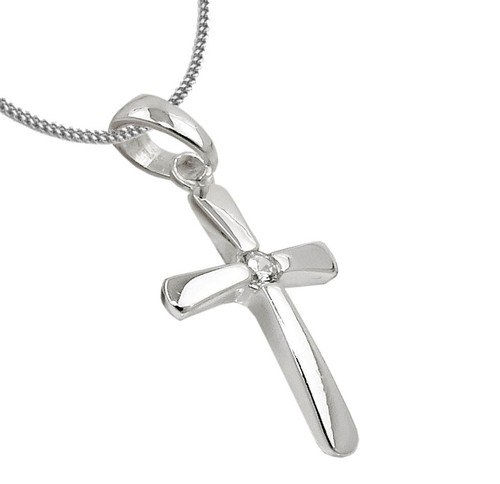 925 echt silber kreuzkette - 925,
