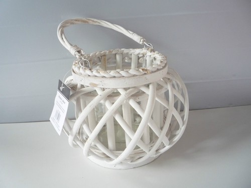 Windlicht weide shabby chic - windlicht,