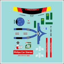 F1 Decal 1:18 Jordan 191 Figur 1991 Schumacher Rennanzug  Formel 1 