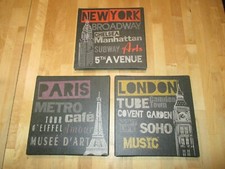 Ikea Plätteryd 3er Bilderset Paris New York London