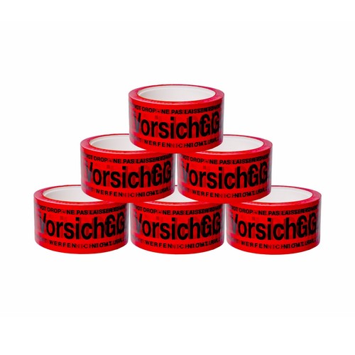 Rollen vorsicht glas - vorsicht,