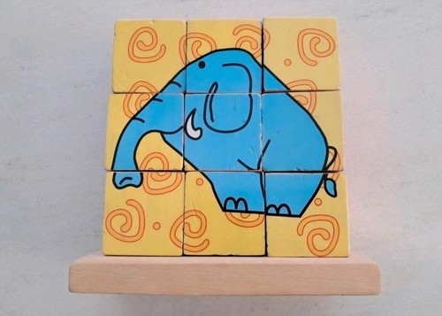 Würfel steckpuzzle aus holz - würfel,