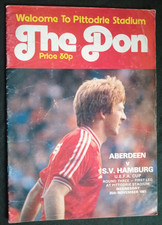 Orig. PRG  UEFA Cup  1981/82  ABERDEEN FC - HAMBURGER SV   1/8 FINALE ! SELTEN