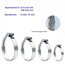 Schlauchschellen Edelstahl W2