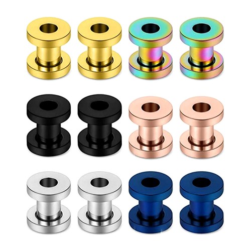 Flesh tunnel ohr plug screw - flesh,