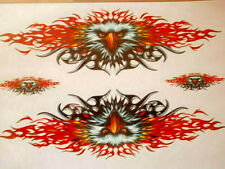 Motorrad,Auto - Aufkleber " Flammen Adler ", 4 Teile ! (Kartei2/1)