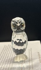 Kristall Eule Glasfigur Auf