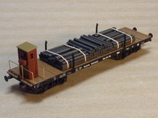 Fleischmann 5285 K , DRG, H0, DC, Rungenwagen mit Bremserhaus SSk Köln 916