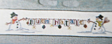 Stickvorlagen "Schneemänner - Buon Natale"  3 Kreuzstich-Motive/Bordüren