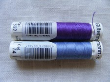 Nähgarn Gütermann Garn Konvolut 2 Rollen lila 392 74 Allesnäher Polyester Set