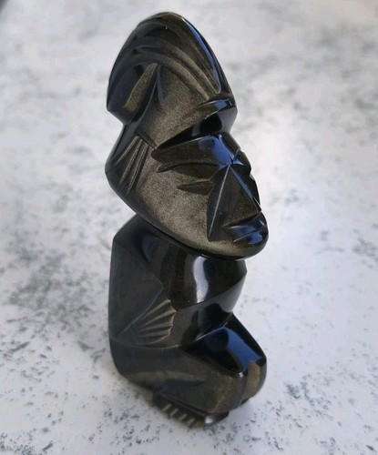 Goldener glanz obsidian figur - goldener,