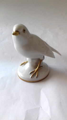 Porzellanfigur singvogel - porzellanfigur, "singvogel"