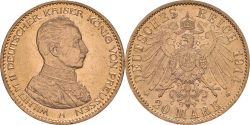 Preußen mark 1914 253 - preußen:20,