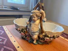 Antike Französische Porzellan Schale mit wunderhübschen Figuren - seltenes Stück