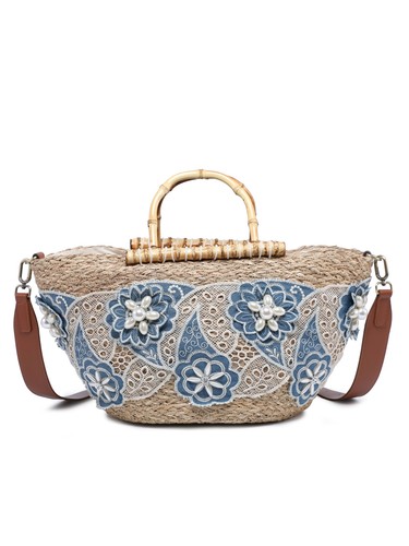 Damen tasche shopper stroh - tasche,