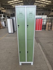 C+P Doppelstock Metallspind 4 Türen 50cm grau grün abschließbar