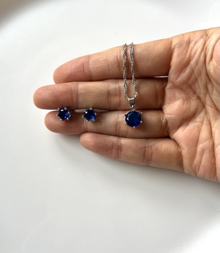 Schmuckset silber 925 blau - schmuckset,