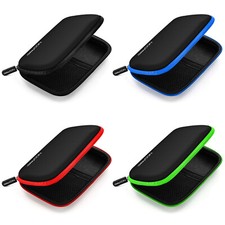 2,5 Zoll Festplattentasche Case Tasche für externe Festplatte HDD SSD 2 Fächer