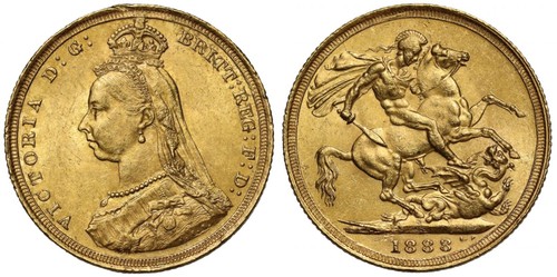 Victoria 1888 sovereign - victoria,