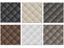 Kunstleder gesteppt  kaschiert  Meterware  Leder  Polsterstoff  Stoff 140cm