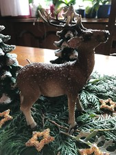 Hirsch Deko Tierfigur Geweih