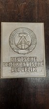 DDR GRENZPFAHL ALUSCHILD HOHEITSZEICHEN Wappenschild