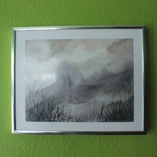 Original aquarell bild - original,