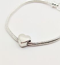 Armband passend für Pandora inkl. 1 Charm - Silber plattiert 18-22 cm Gravur