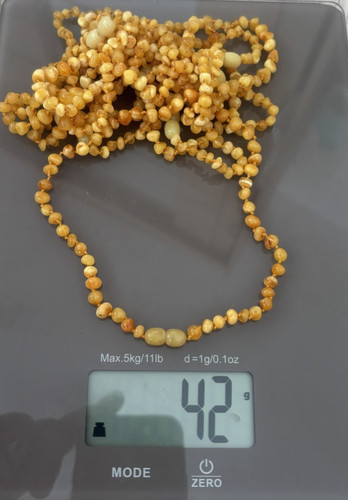 Baltic amber necklace lot - lot, 42g