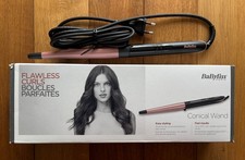 BaByliss Rose Quartz Conical Wand – 13-25mm Lockenstab, Keramik, Pink & Schwarz